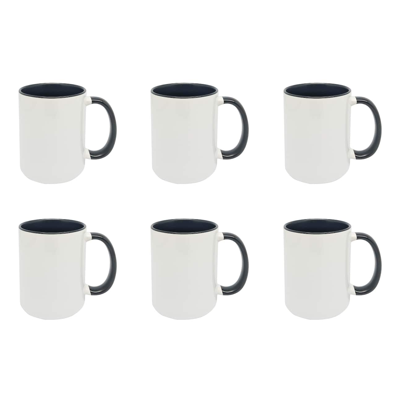6 Packs: 6 ct. (36 total) 11.8oz. 2-Tone Ceramic Sublimation Mugs by Make Market®